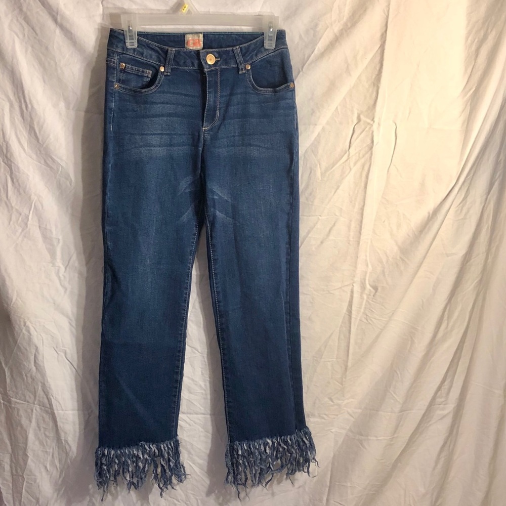 Gianni Bini Fringe Denim